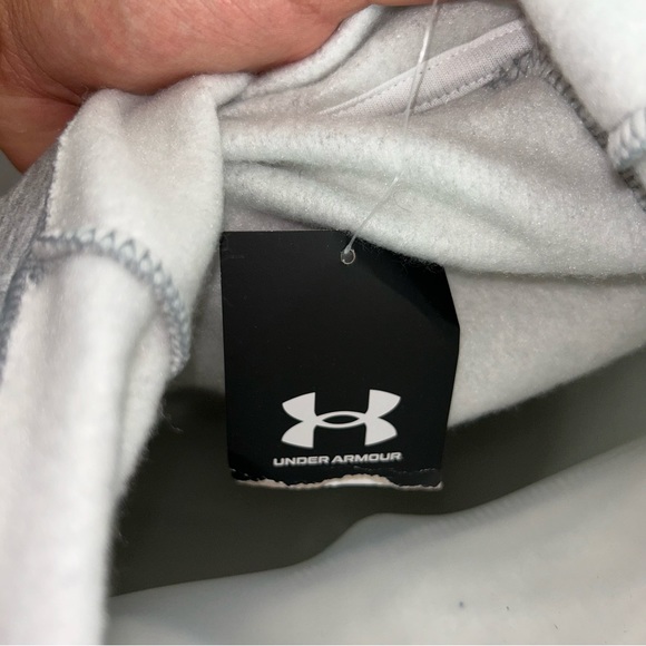 NWT Under Armor grey turtle neck pullover fleece sweatshirt - Picture 6 of 7